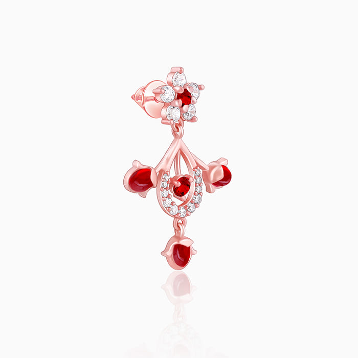 Rose Gold Grow in Love Earrings