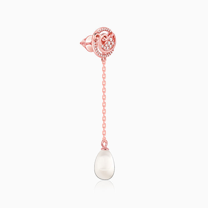 Rose Gold Cute Fish Drop Earrings