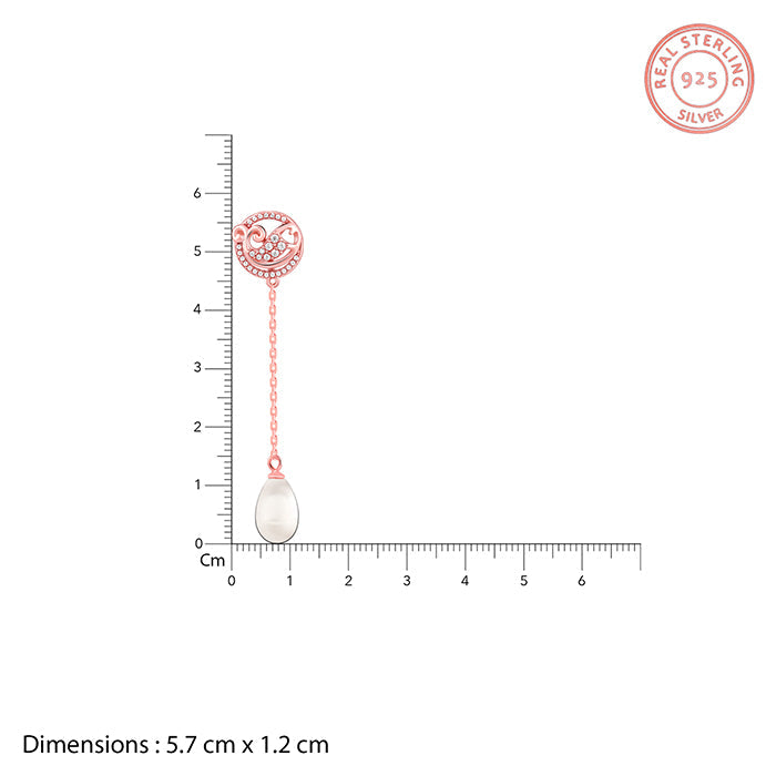 Rose Gold Cute Fish Drop Earrings