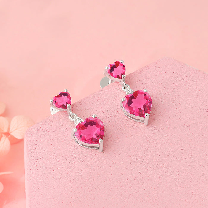 Silver Her Love Earrings