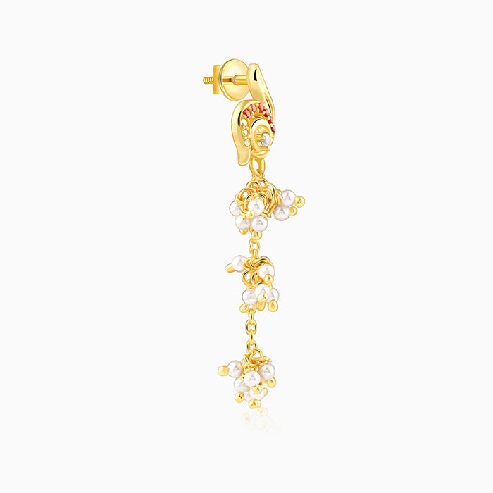 Golden Ambika Dangler Earrings