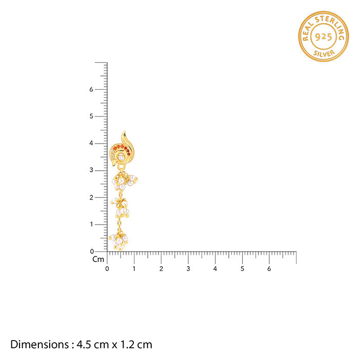 Golden Ambika Dangler Earrings