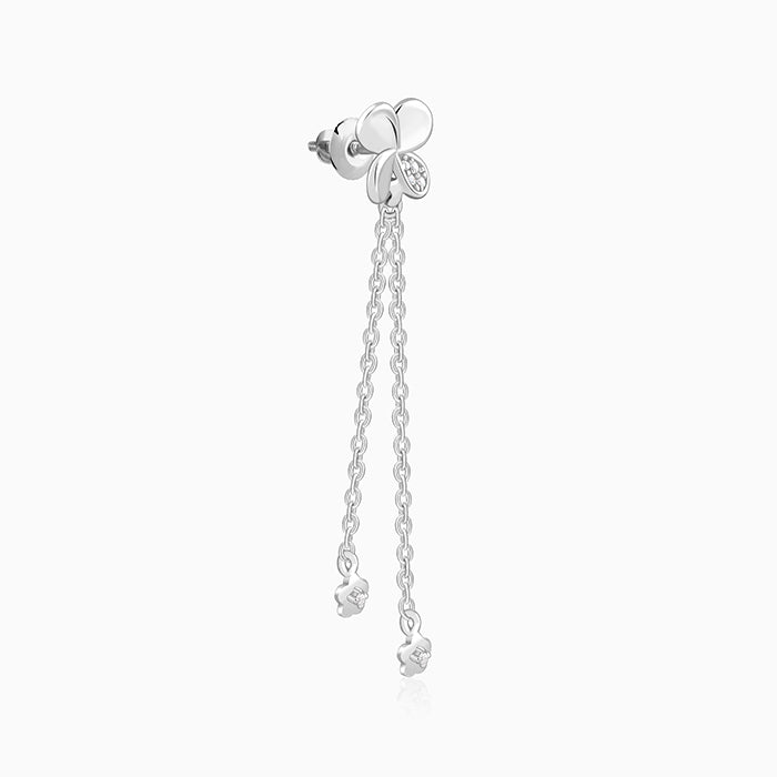 Silver Twilight Petals Earrings