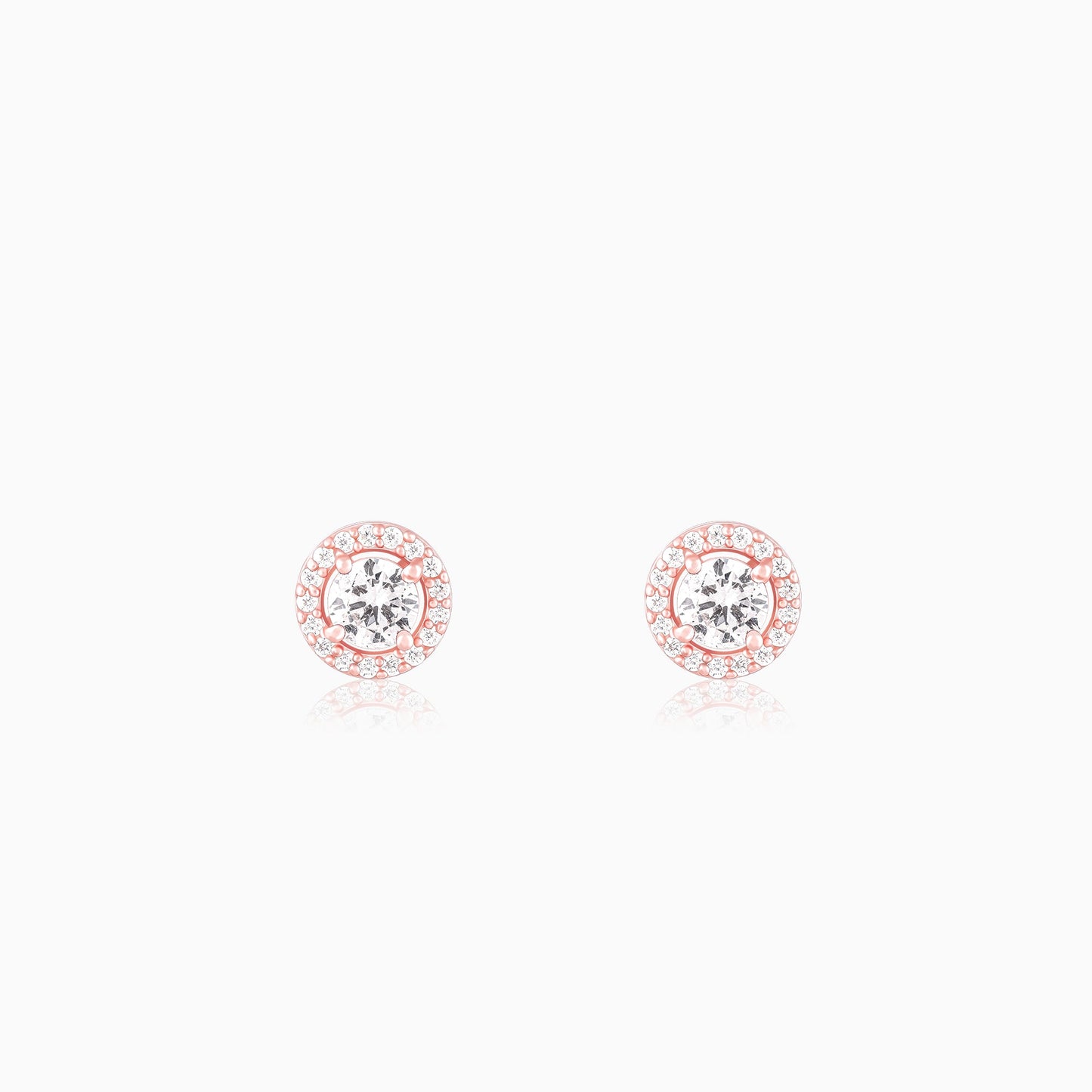 Rose Gold Seeking Solace Stud Earrings