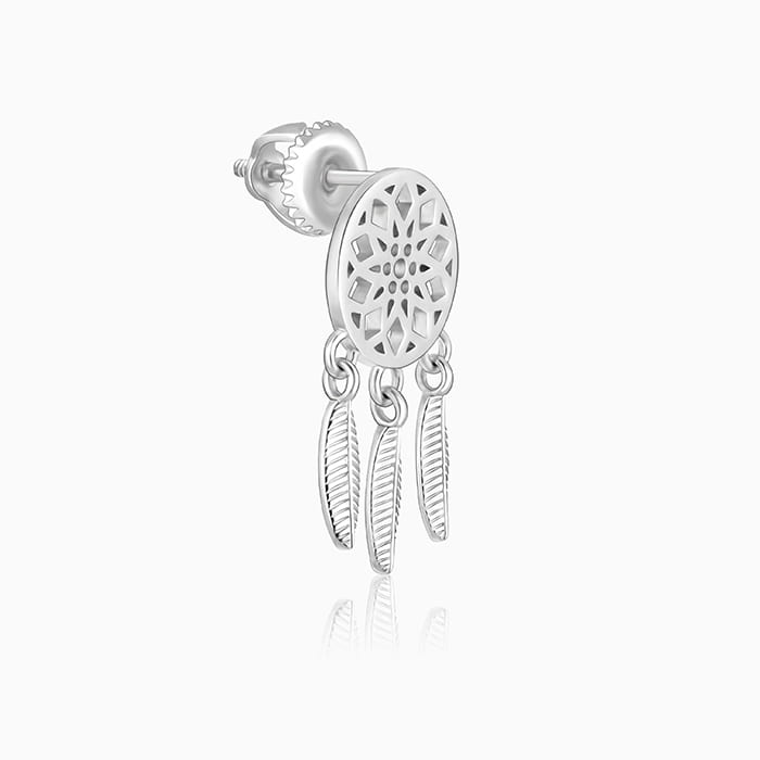 Silver Dreamcatcher Earrings