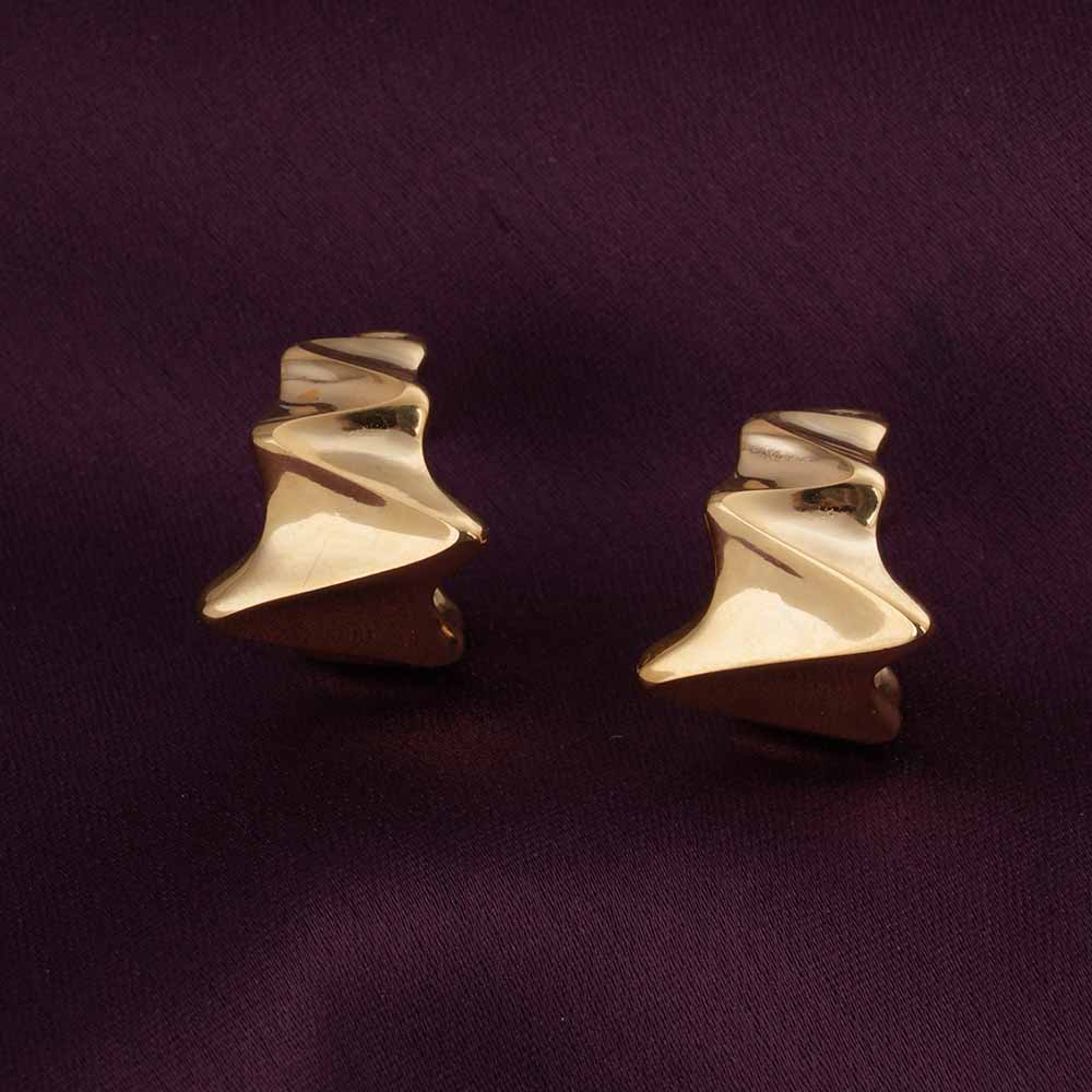 Geometric C Hoop Earrings