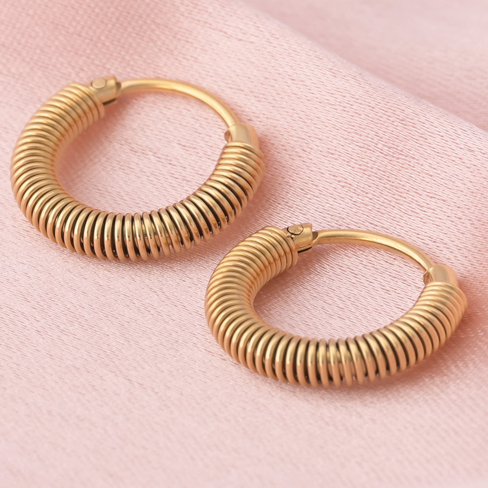 Spring Hoop Earrings