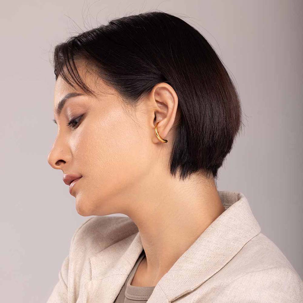 Tapering Lobe Earrings