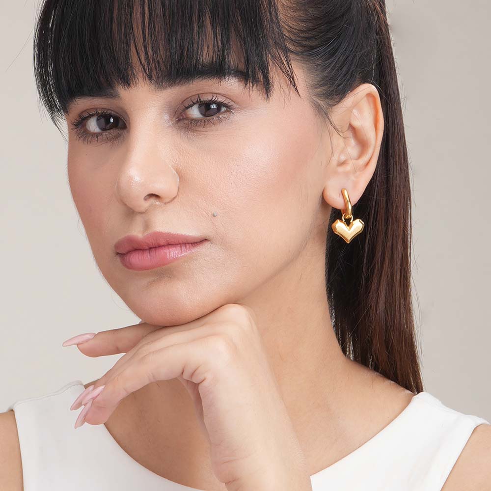 Peripheral Heart Earrings