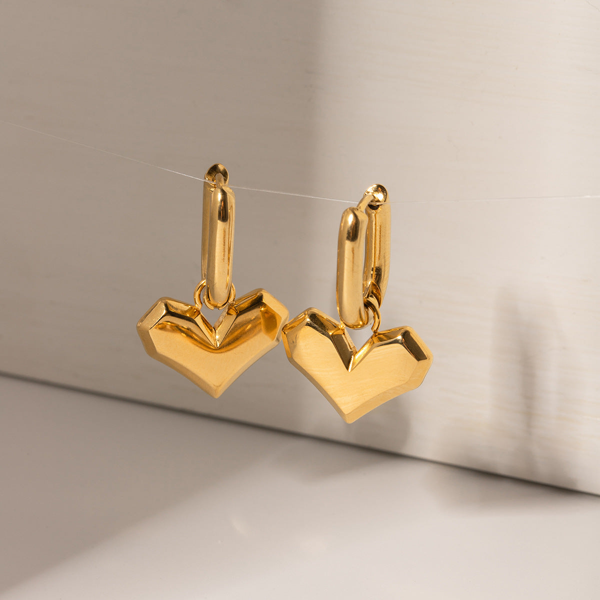 Peripheral Heart Earrings
