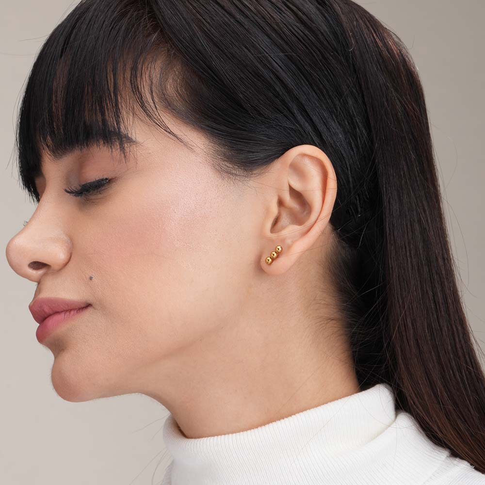 Linear Beaded Earrings