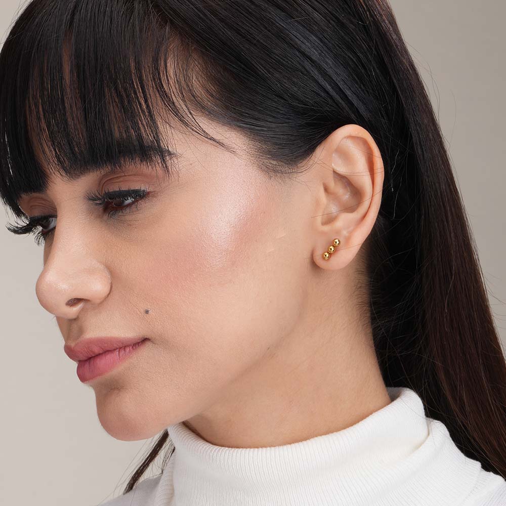 Linear Beaded Earrings