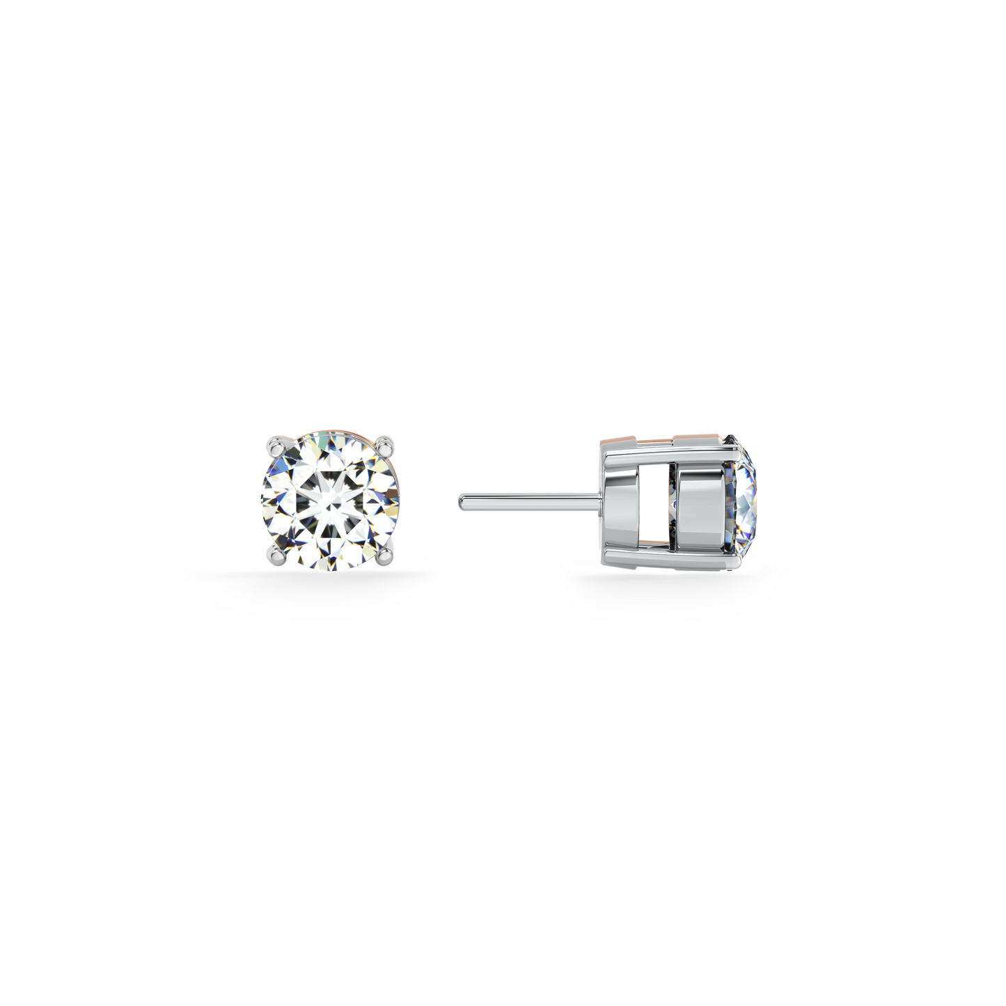 Pure Spark 9KT Gold Lab Grown Diamond Stud Earring