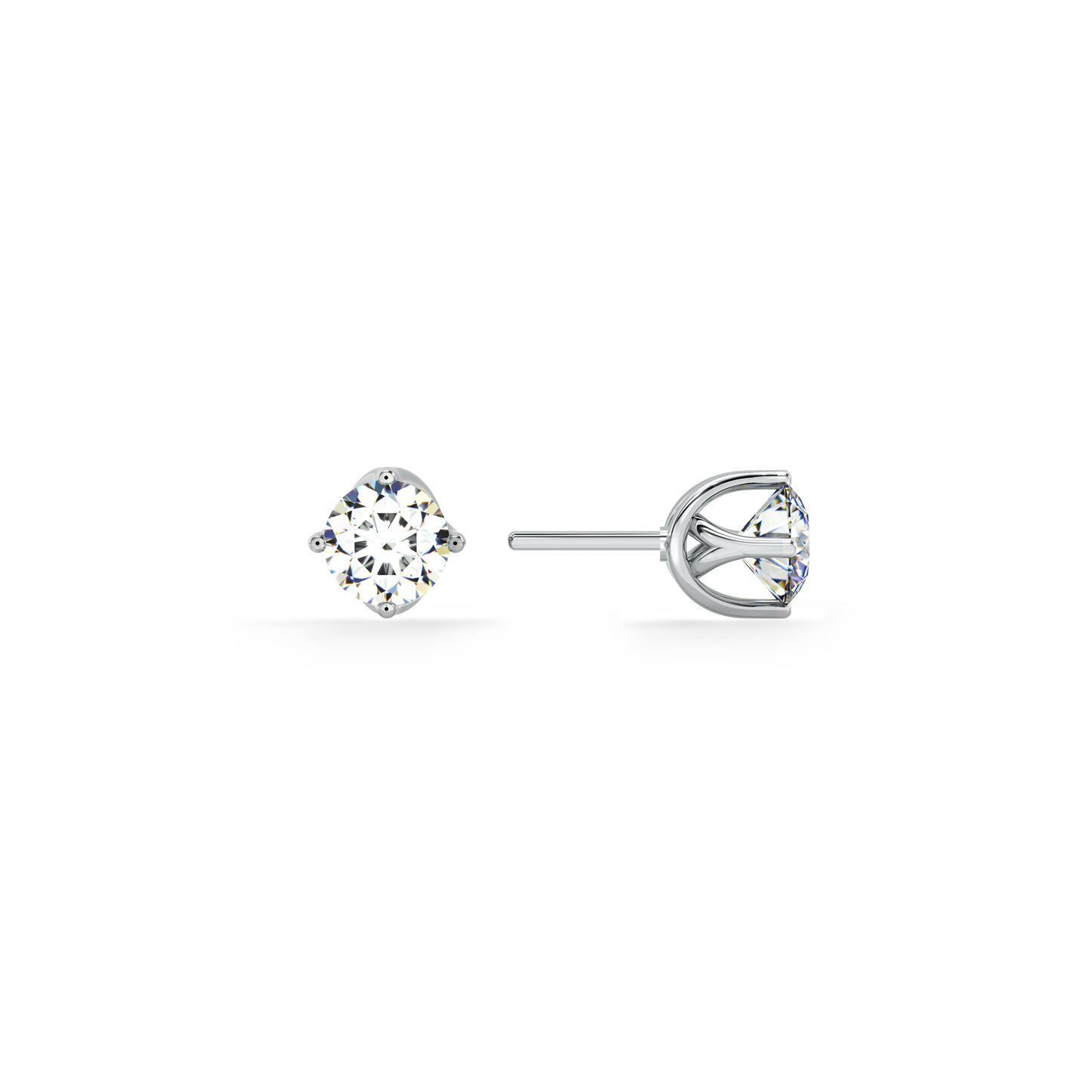 Regal Petal Halo 9KT Gold Lab Grown Diamond Stud Earring