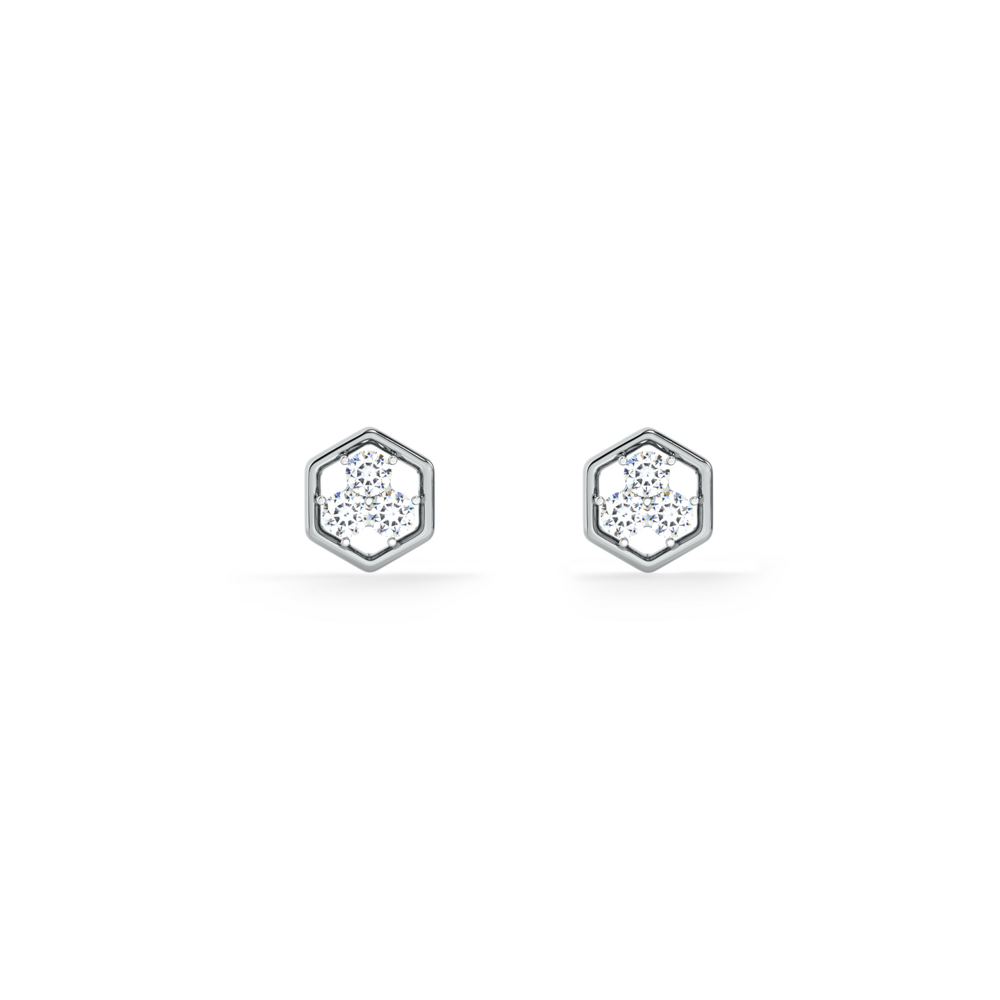 Sweethex 9KT Gold Lab Grown Diamond Stud Earring