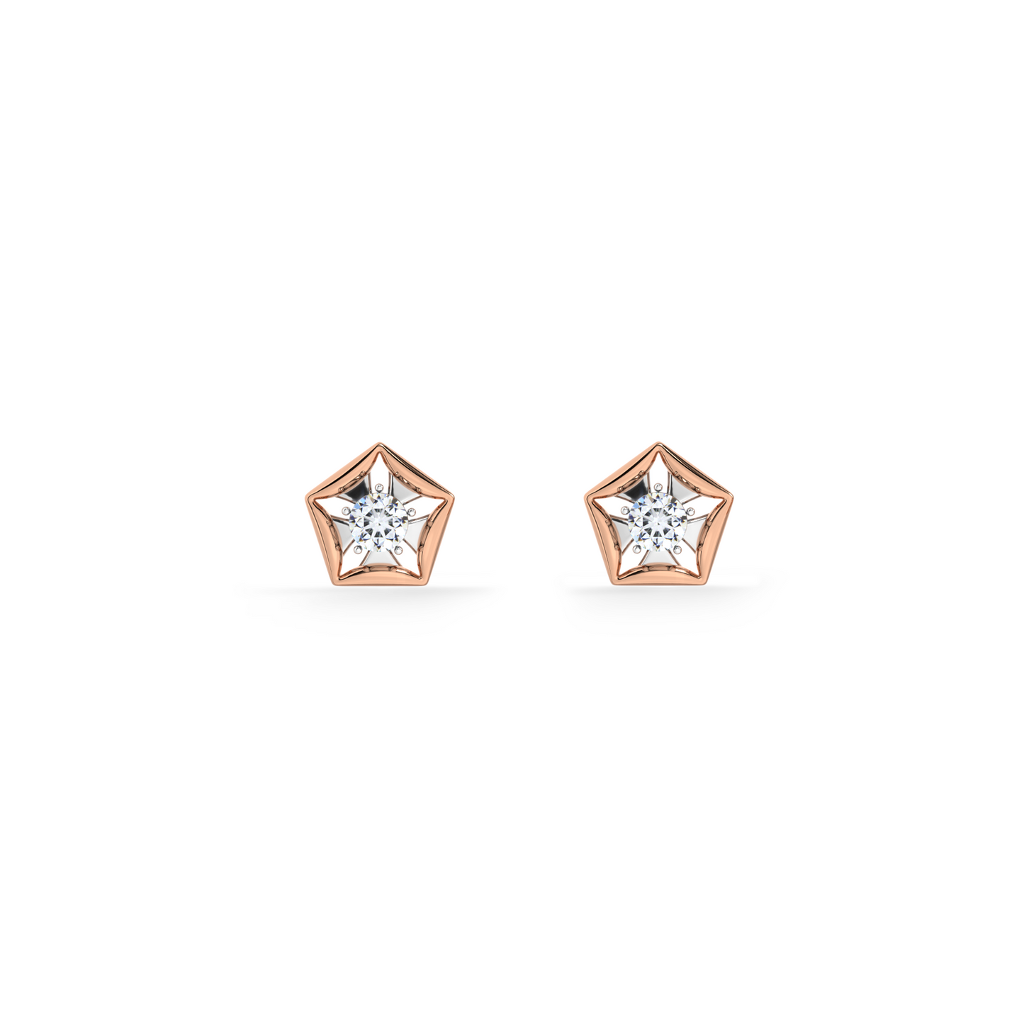 Starvault 9KT Gold Lab Grown Diamond Stud Earring