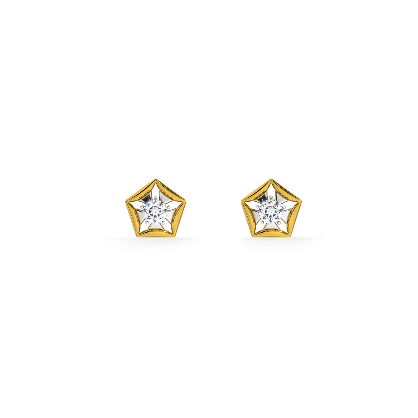 Starvault 9KT Gold Lab Grown Diamond Stud Earring