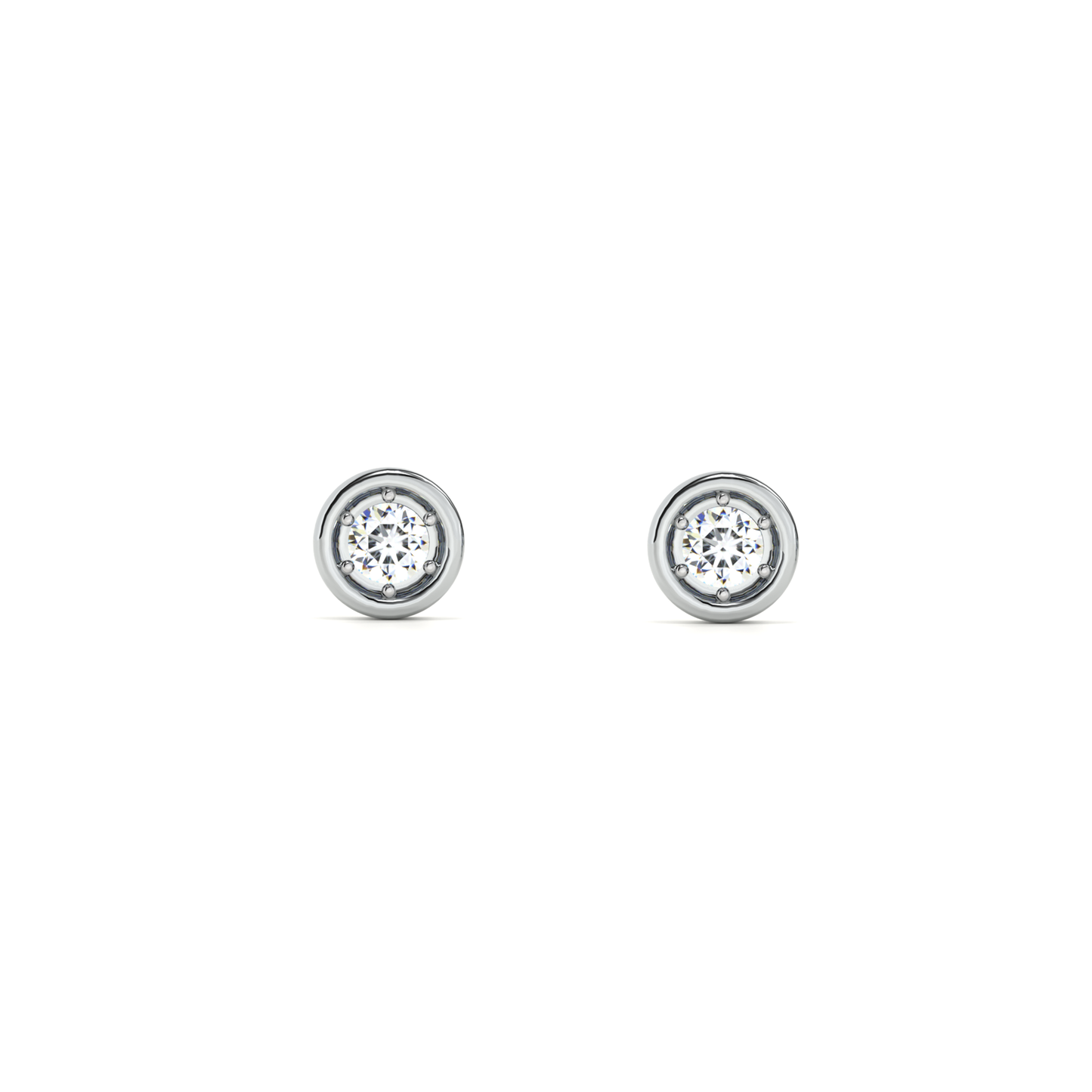 Sculpt 9KT Gold Lab Grown Diamond Stud Earring