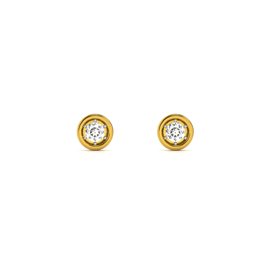 Sculpt 9KT Gold Lab Grown Diamond Stud Earring