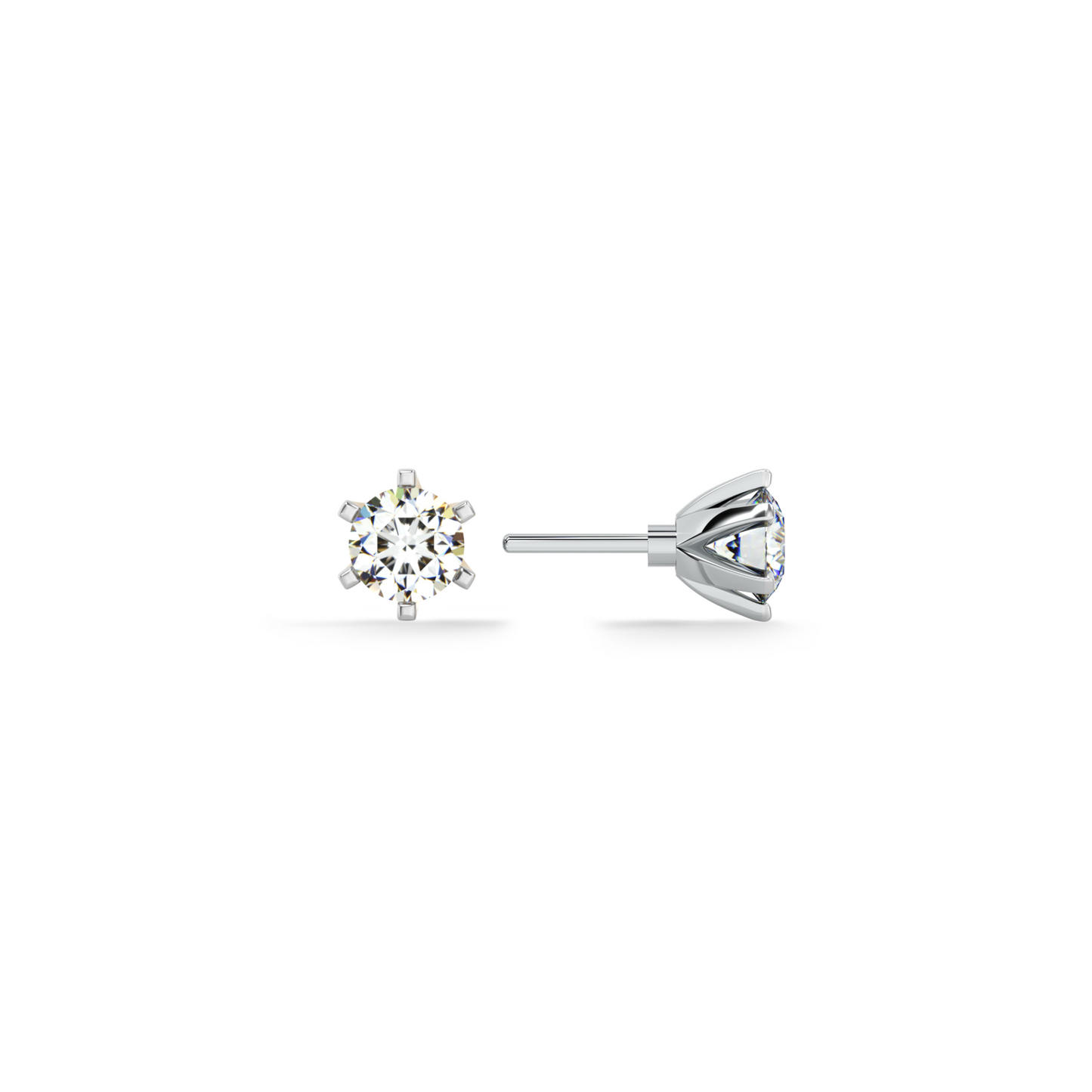 Lustre Pin 9KT Gold Lab Grown Diamond Stud Earring
