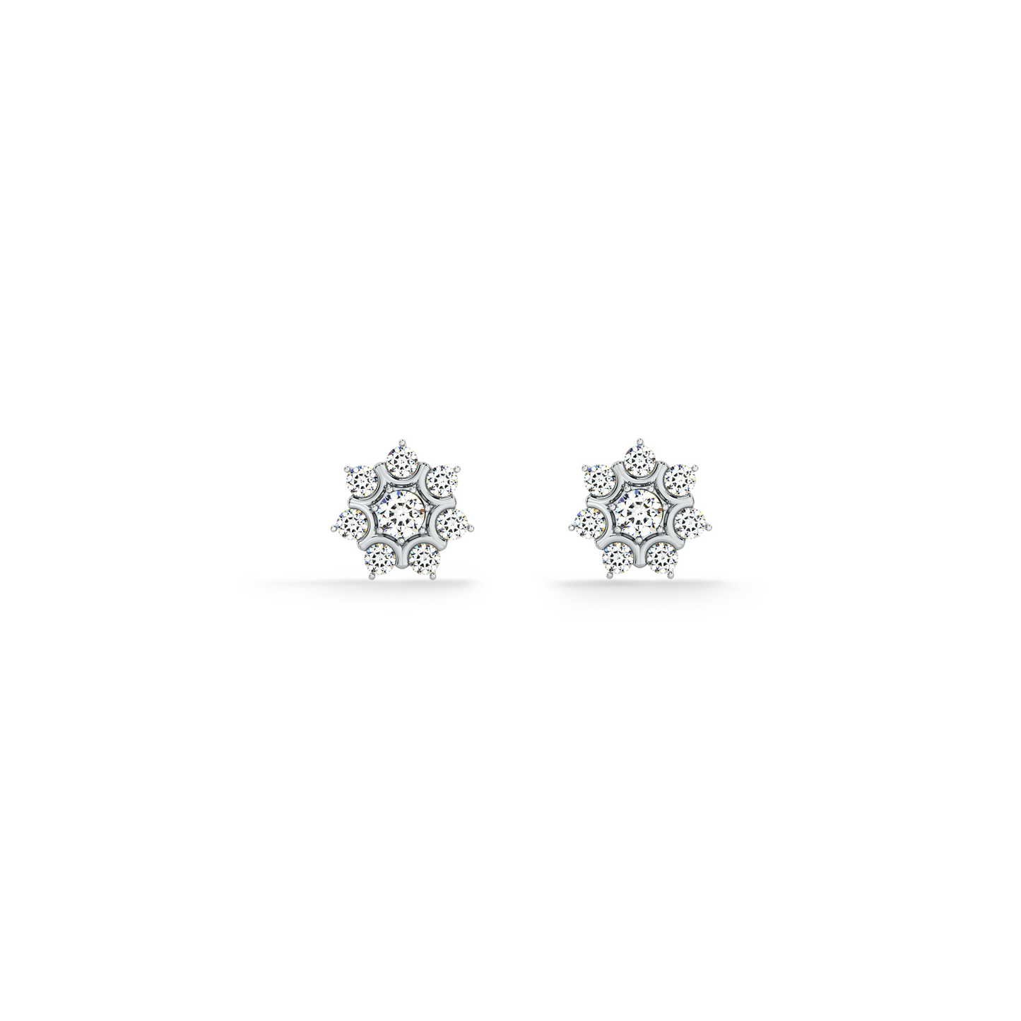 Florette 9KT Gold Lab Grown Diamond Stud Earring