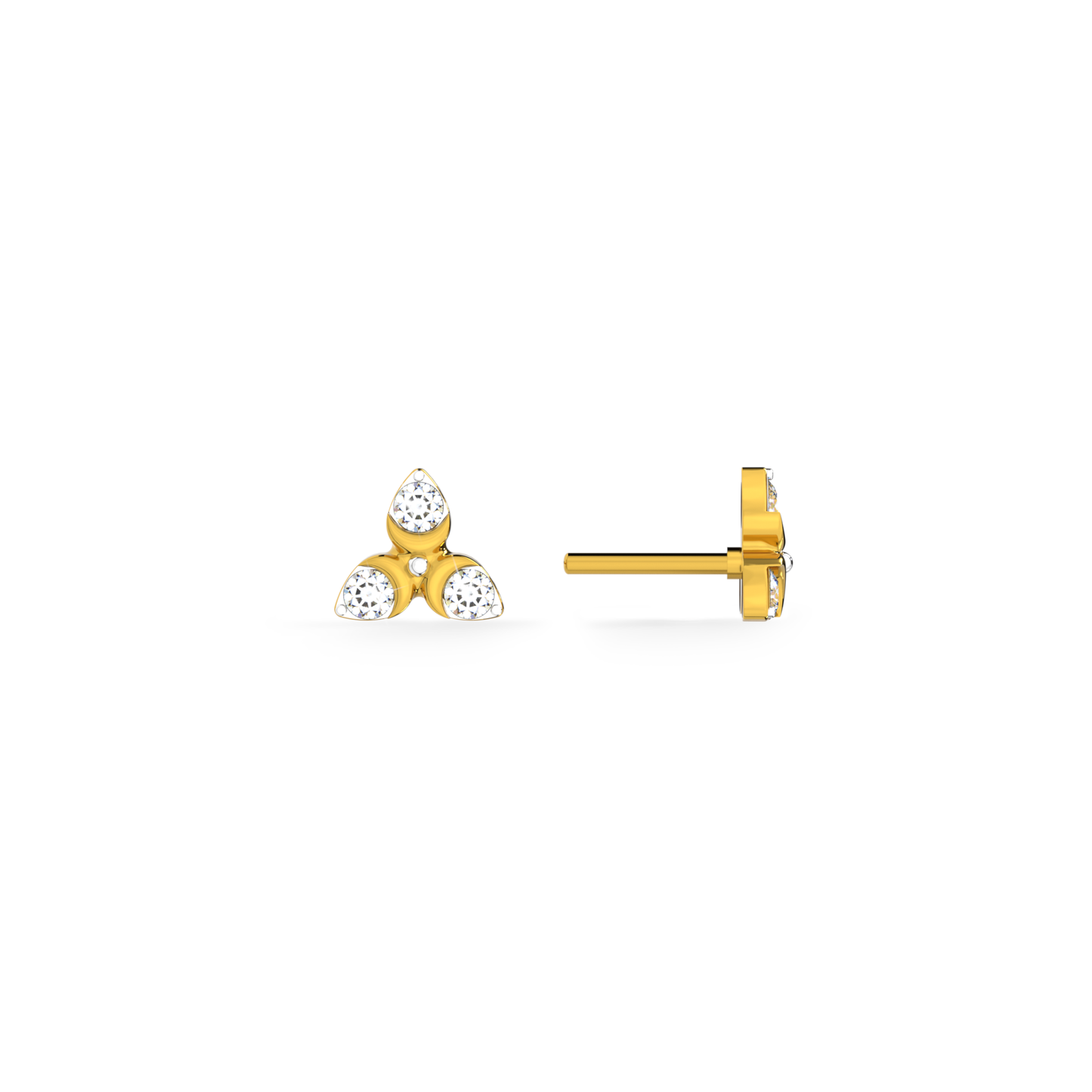 Starcore 9KT Gold Lab Grown Diamond Stud Earring