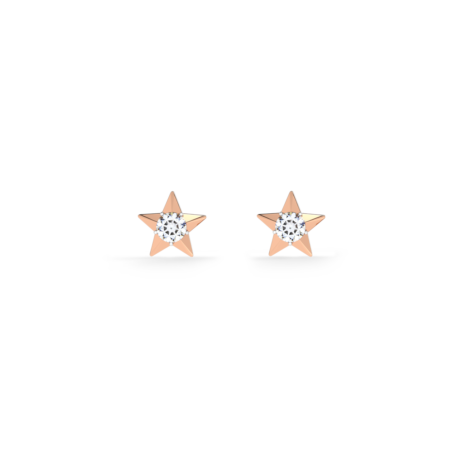 Twilight Burst 9KT Gold Lab Grown Diamond Stud Earring