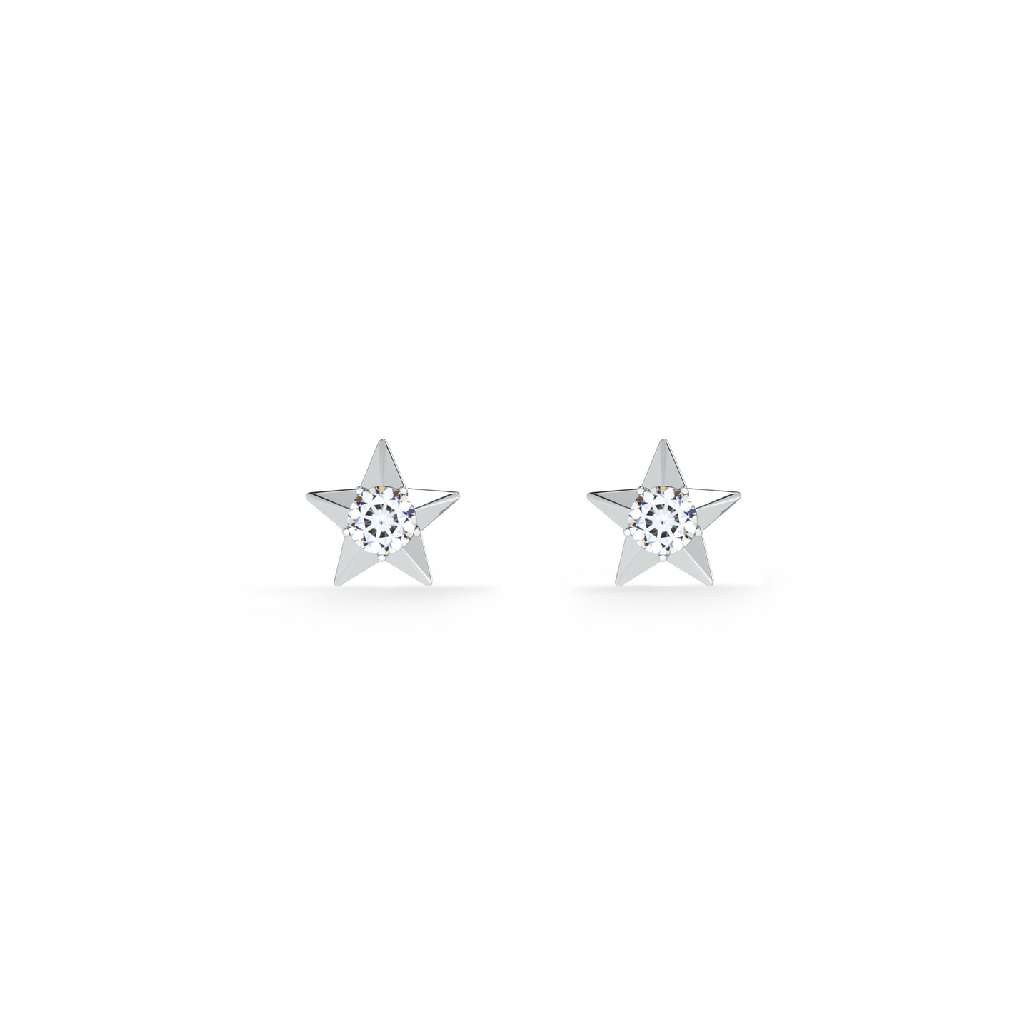 Twilight Burst 9KT Gold Lab Grown Diamond Stud Earring
