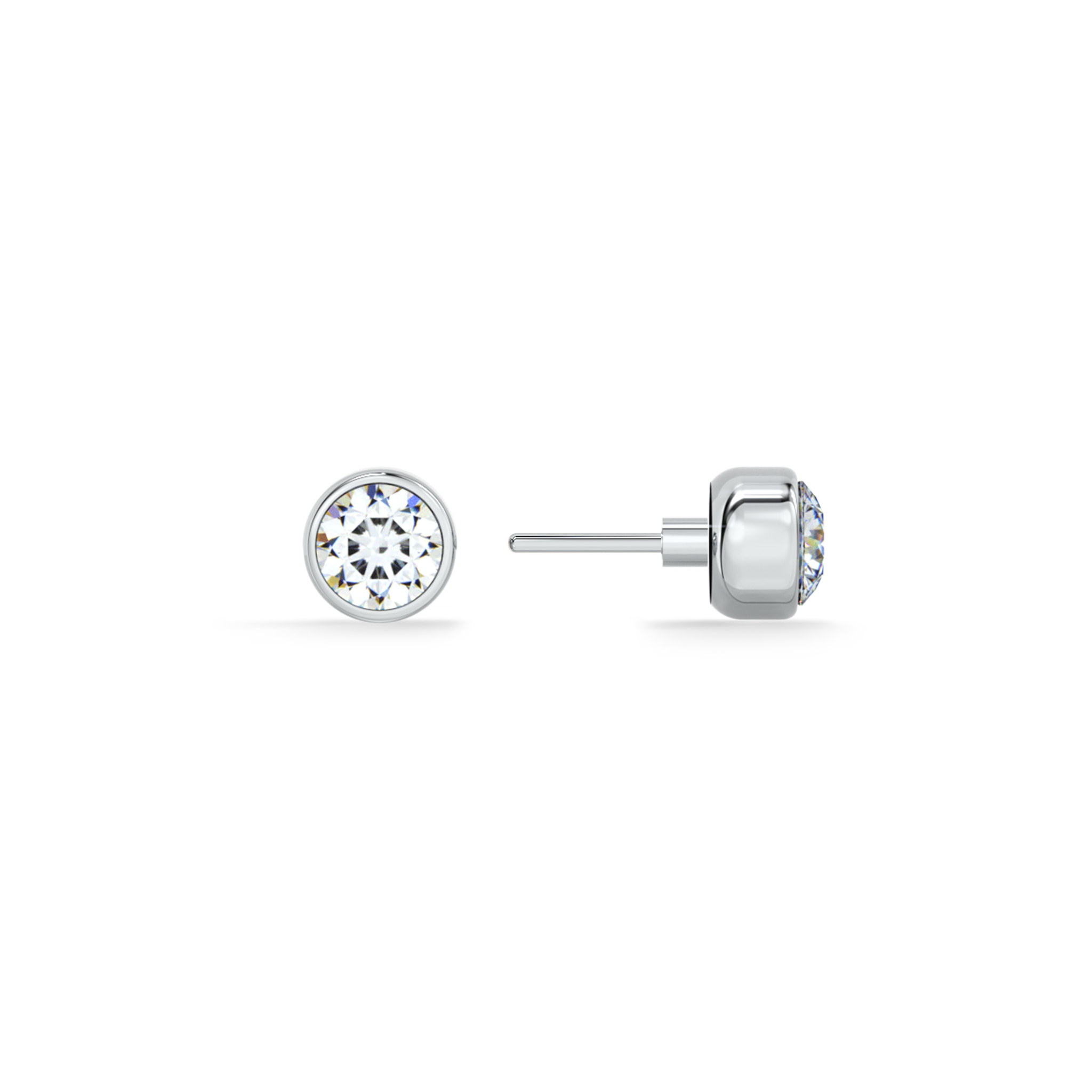 Axis Dot 9KT Gold Lab Grown Diamond Stud Earring