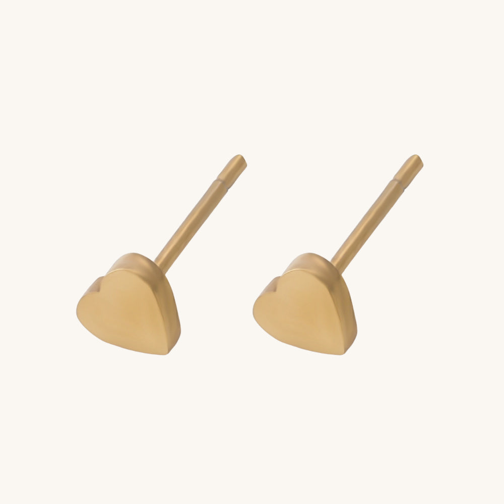 Mini Heart Stud Earrings