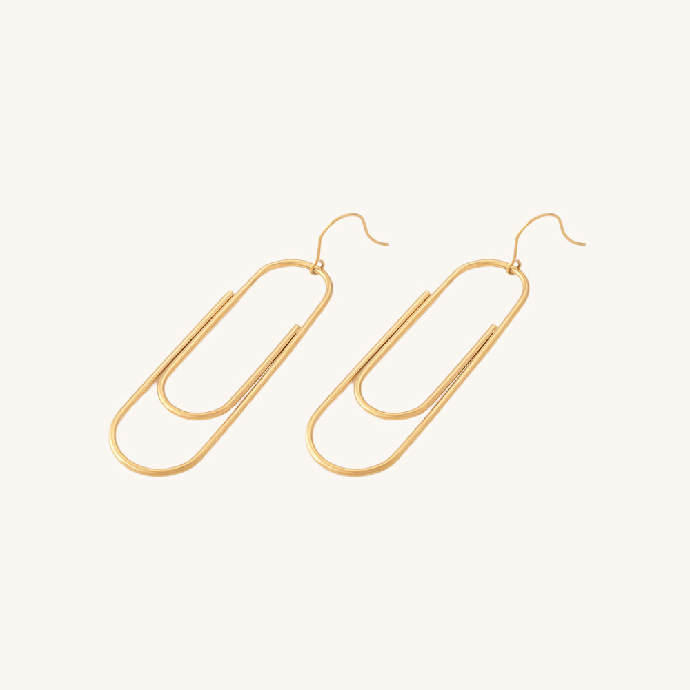 Statement Paperclip Earrings