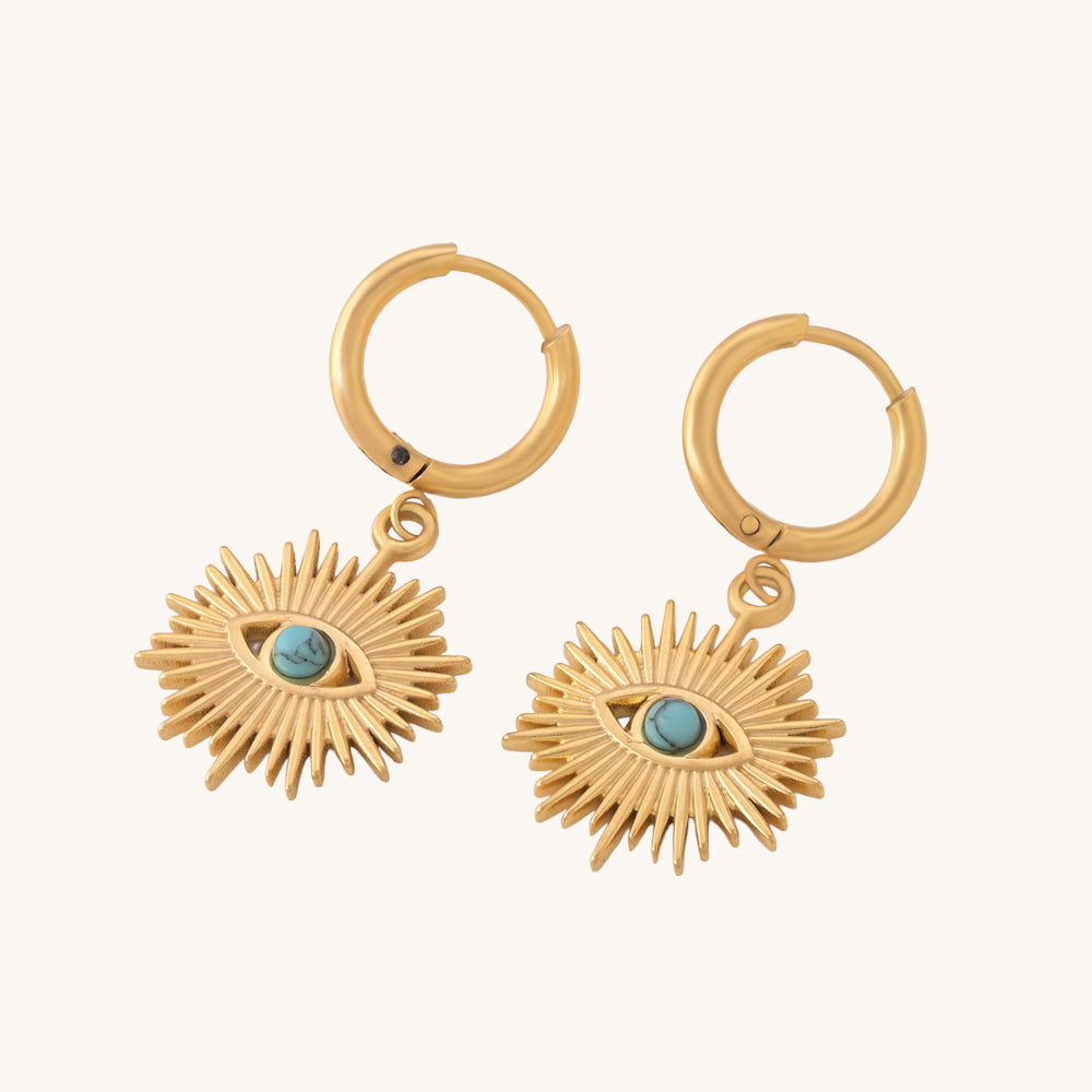 Evil-Eye Hoop Earrings
