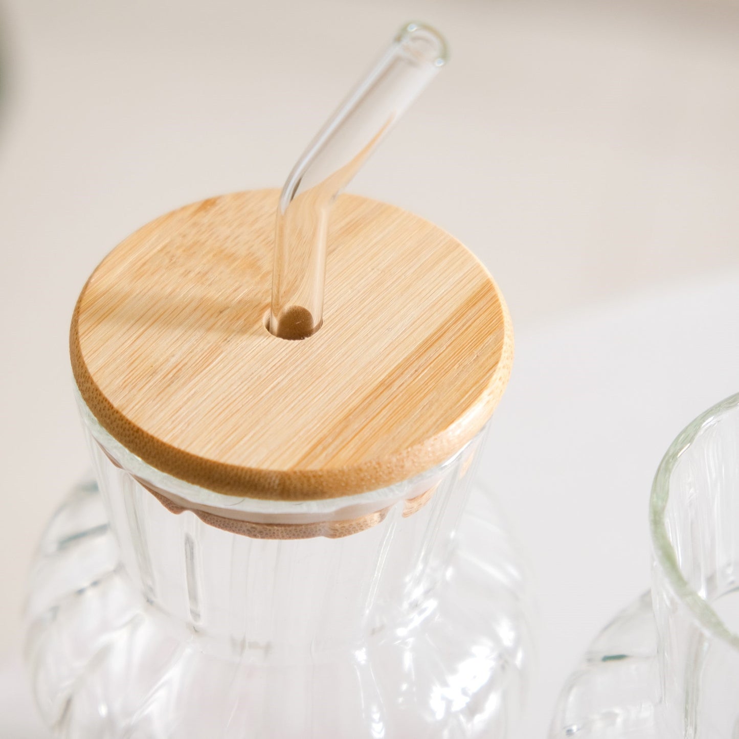 Milkshake Glass Tumbler With Lid And Straw Set Of 2 450ml