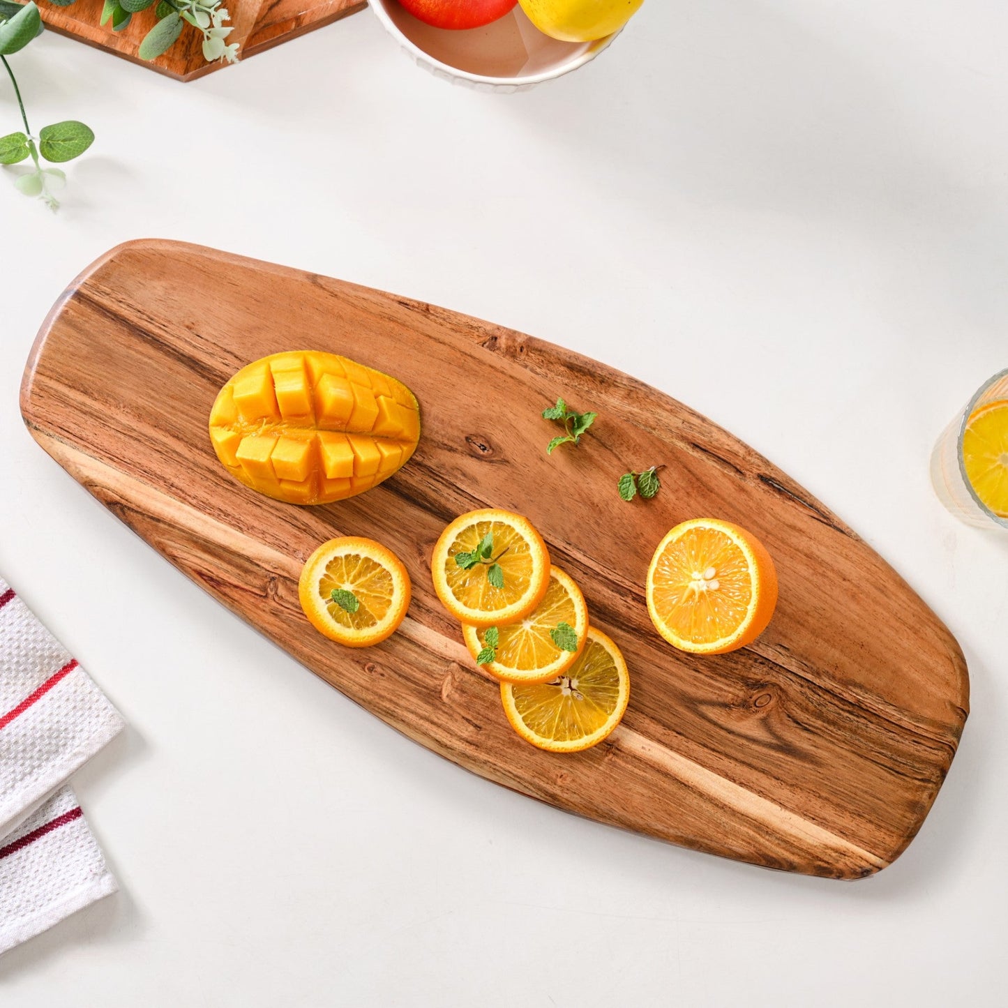 Long Organic Wooden Platter