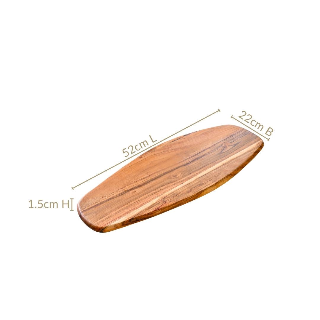 Long Organic Wooden Platter