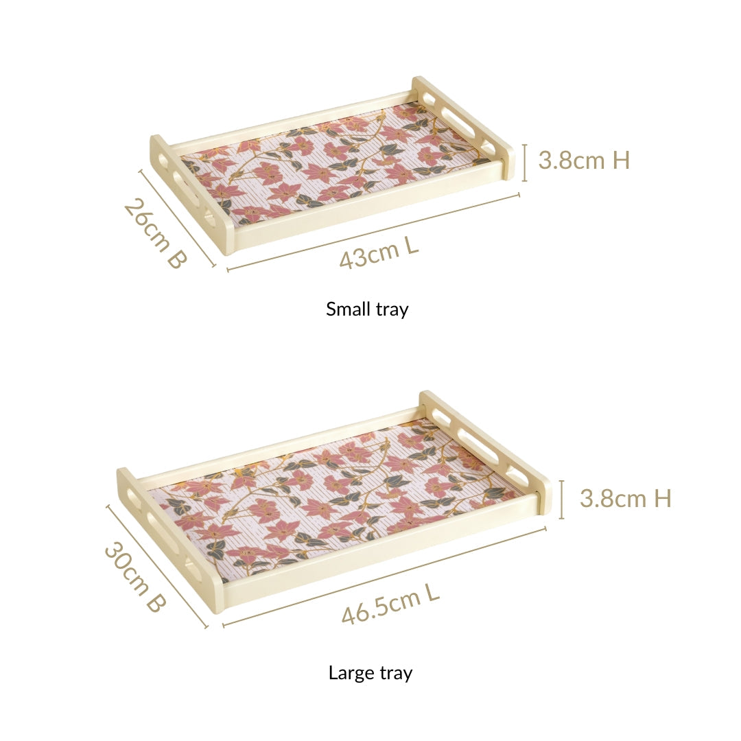 Florentia Wooden Serving Tray Set Of 2