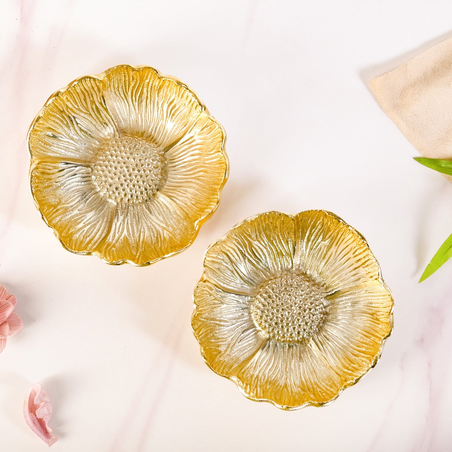 Flower Trinket Bowl Set Of 2