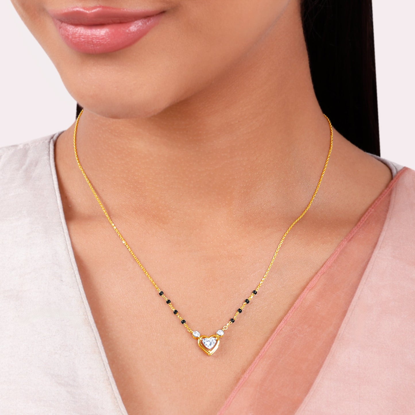 Gold Sacred Nuptials Lab Grown Diamond Mangalsutra
