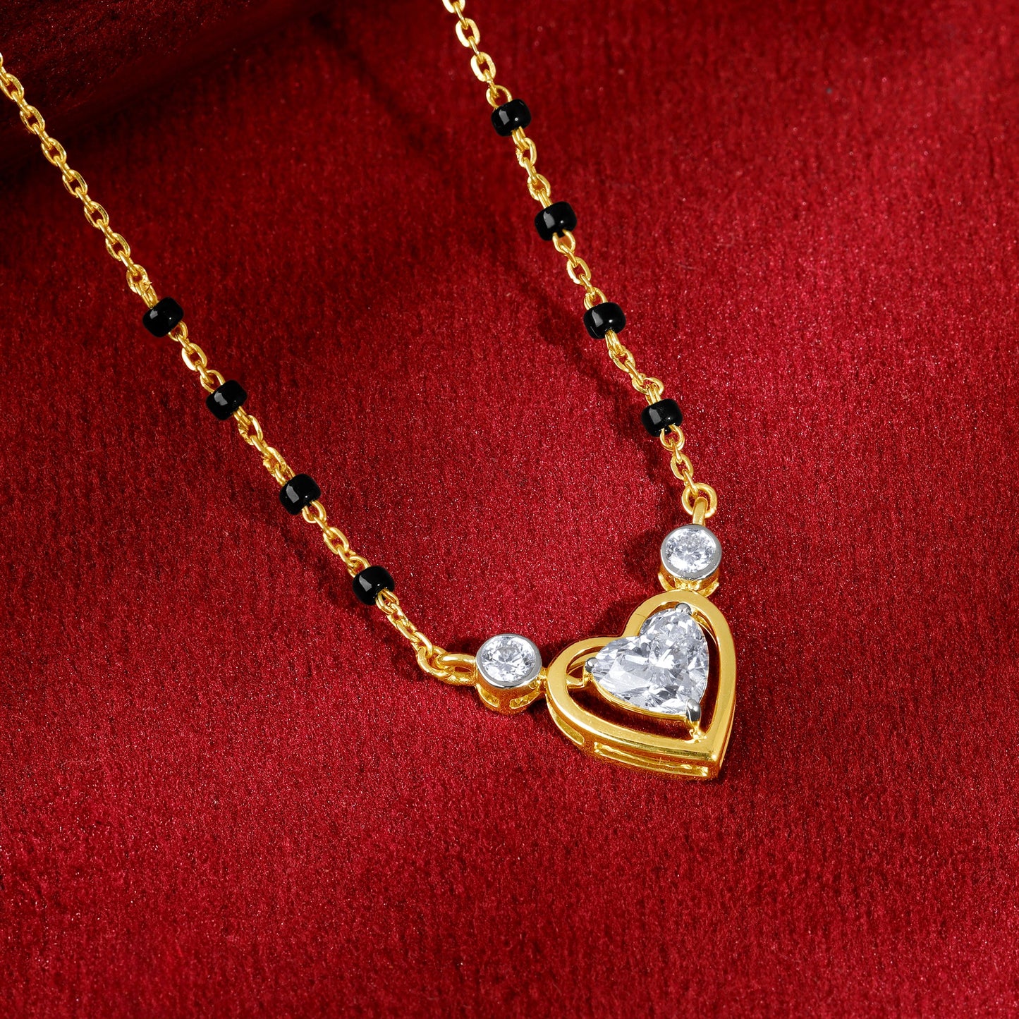 Gold Sacred Nuptials Lab Grown Diamond Mangalsutra