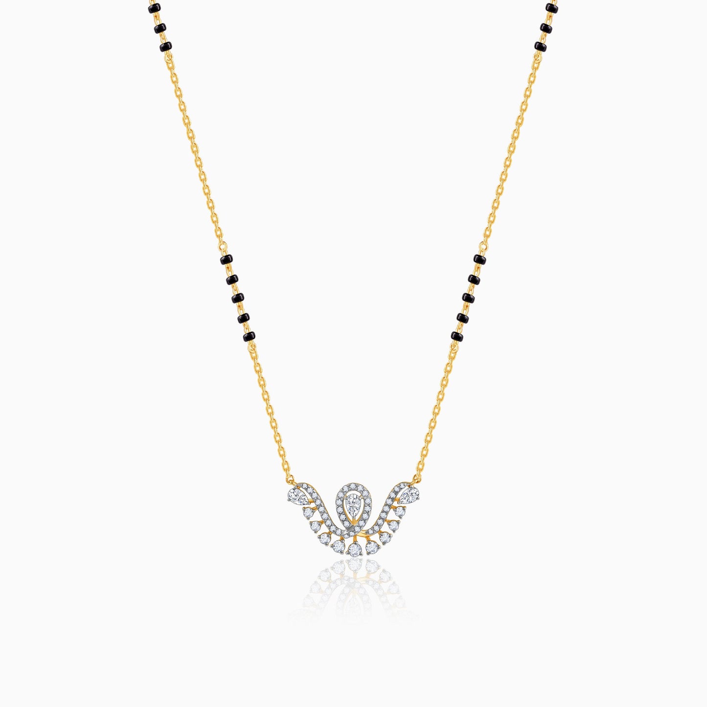 Gold Monica Lab Grown Diamond Mangalsutra