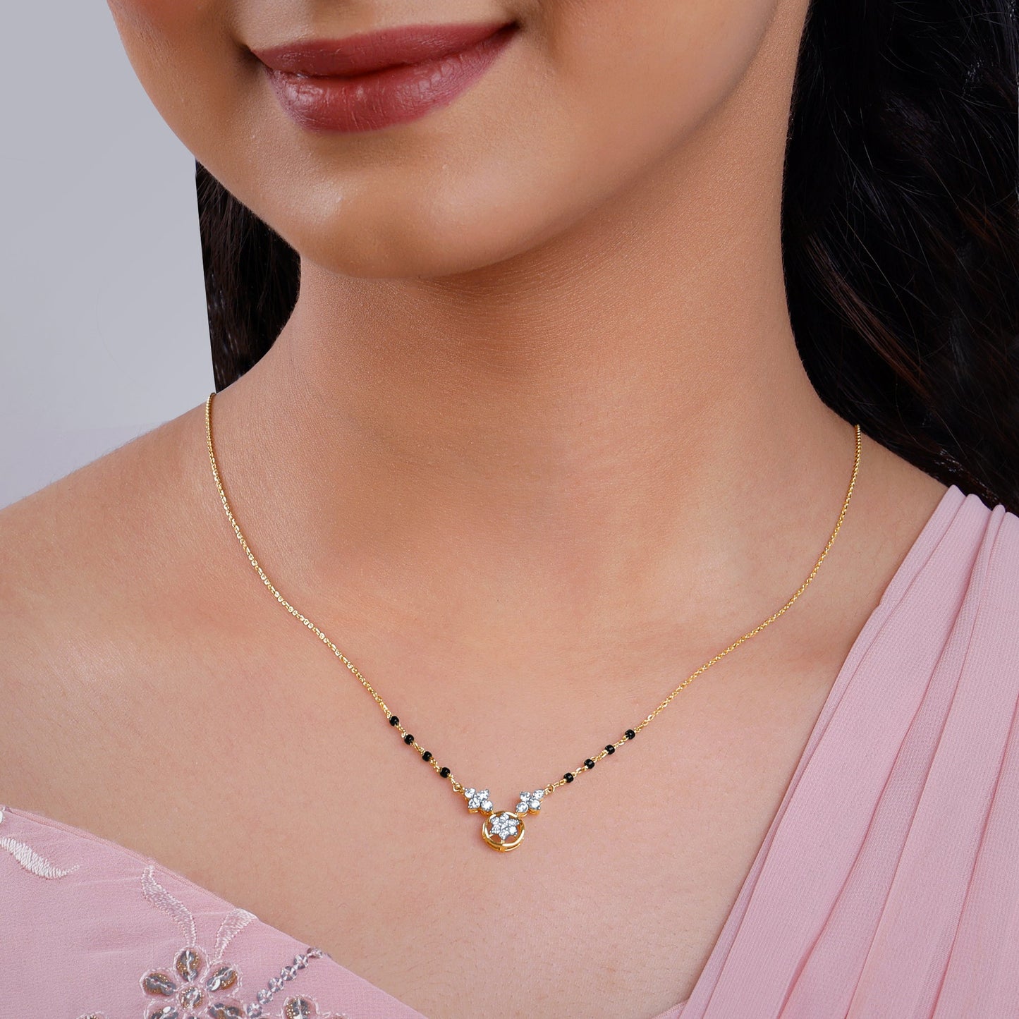 Gold Swapna Lab Grown Diamond Mangalsutra