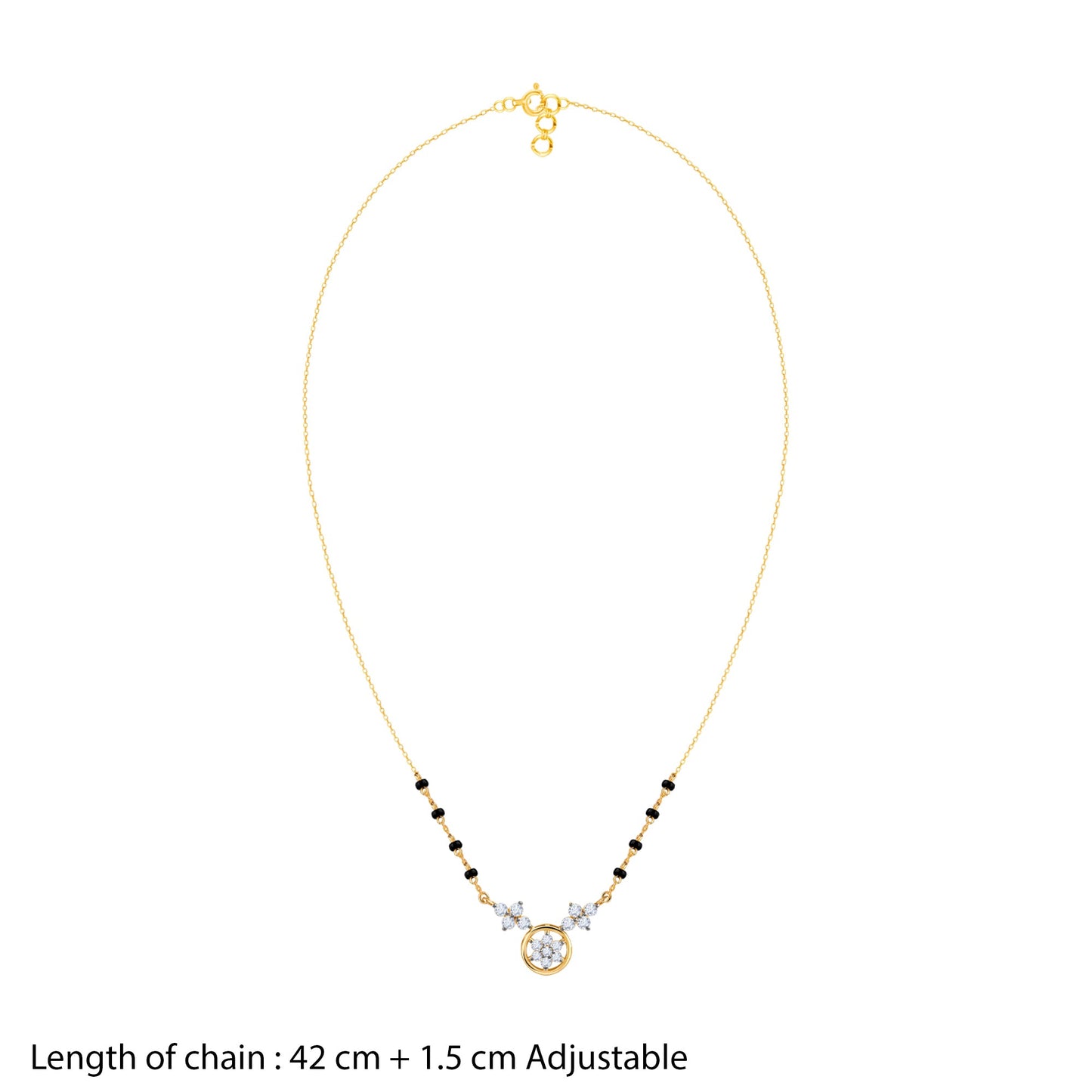 Gold Swapna Lab Grown Diamond Mangalsutra