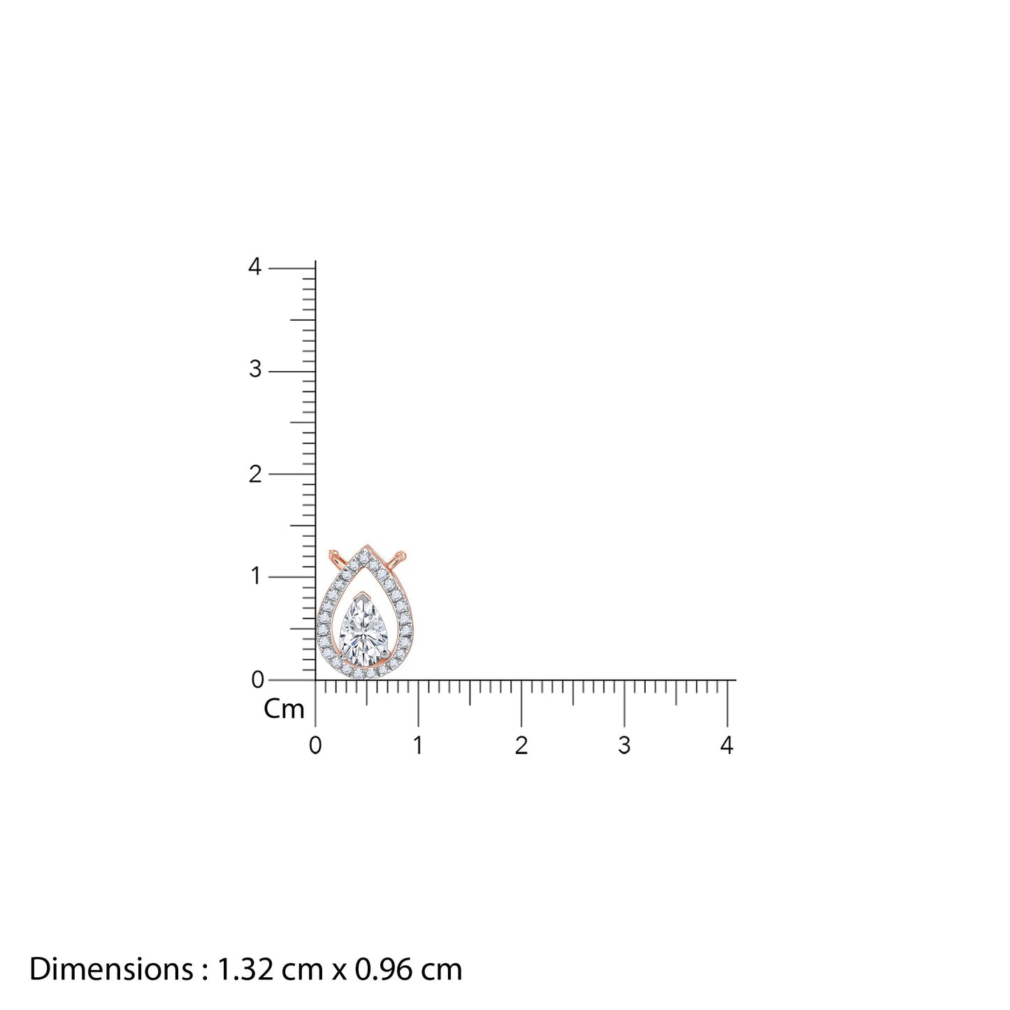 Rose Gold Magical Dewdrop Lab Grown Diamond Necklace