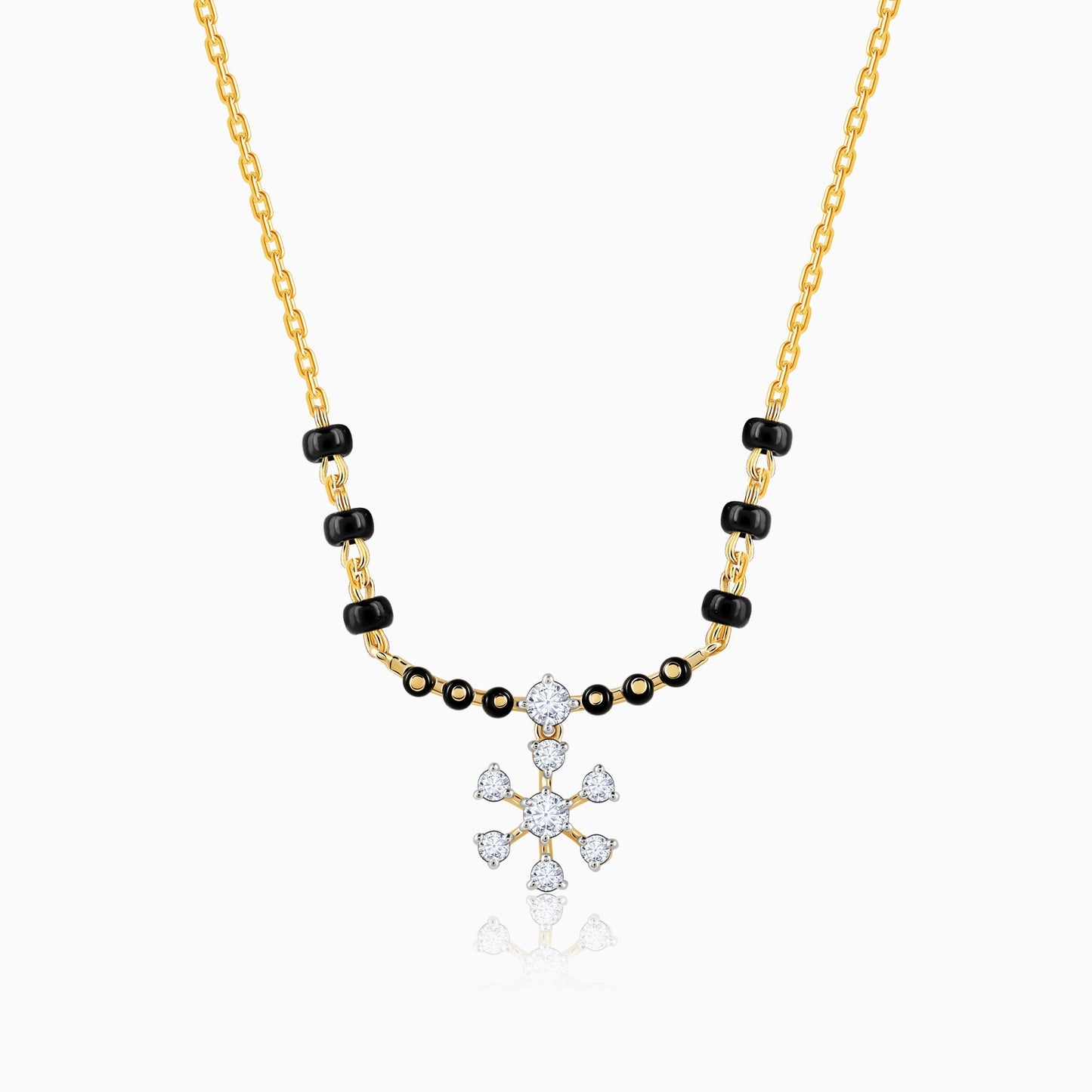 Gold Vasundhara Diamond Mangalsutra