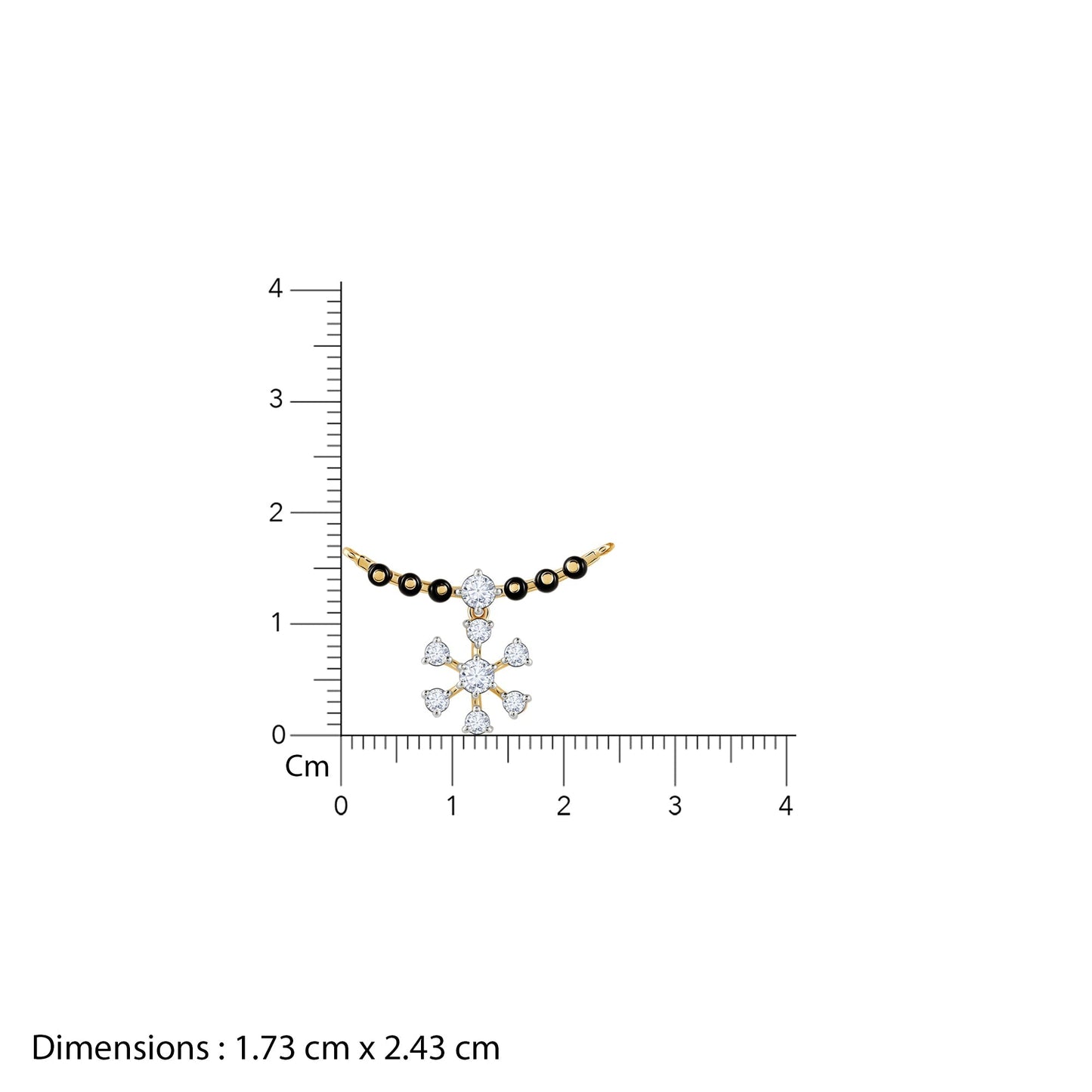 Gold Vasundhara Diamond Mangalsutra