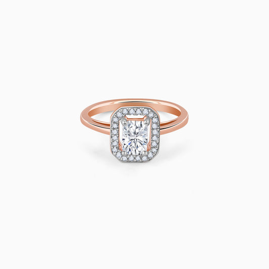 Rose Gold Magnum Solitaire Lab Grown Diamond Ring