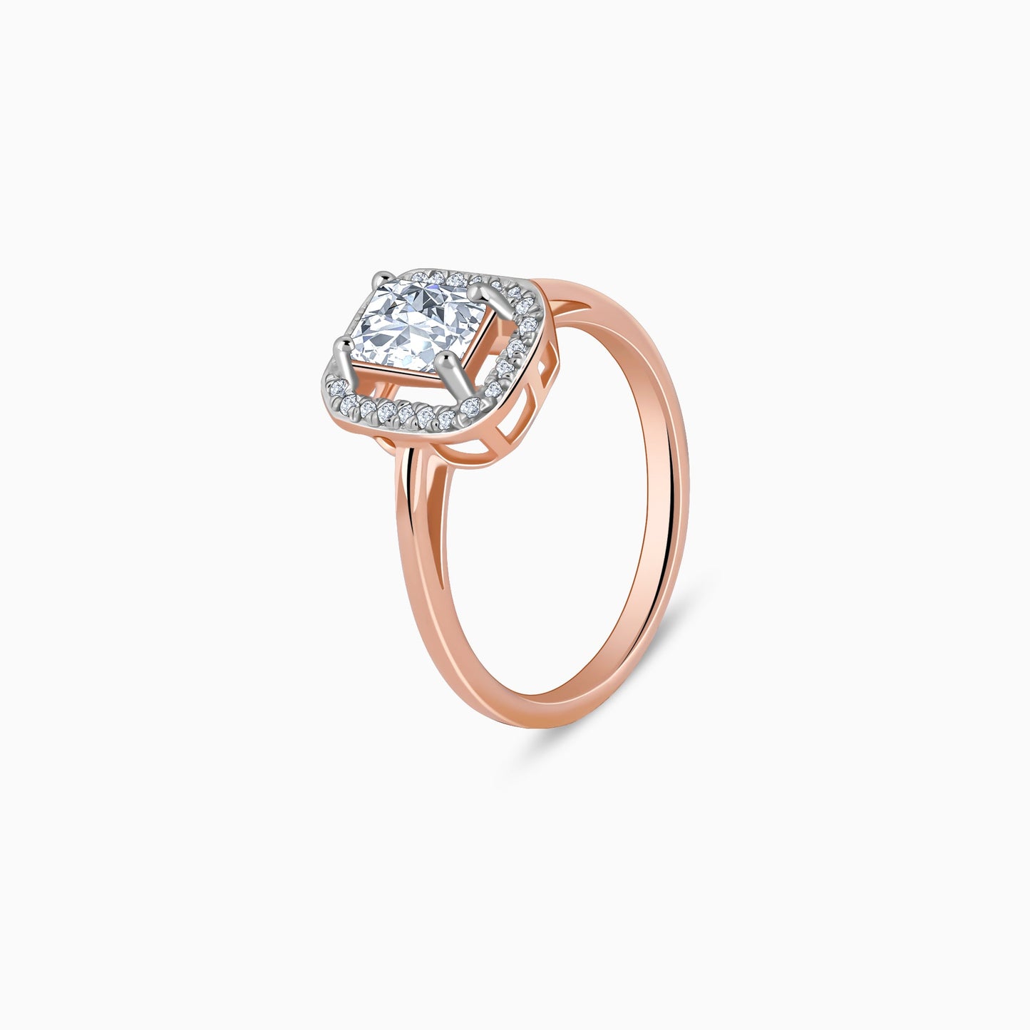 Rose Gold Magnum Solitaire Lab Grown Diamond Ring
