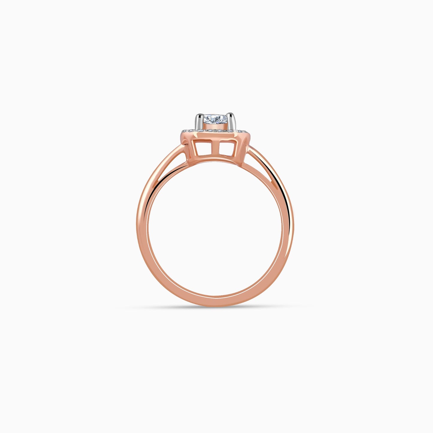 Rose Gold Magnum Solitaire Lab Grown Diamond Ring