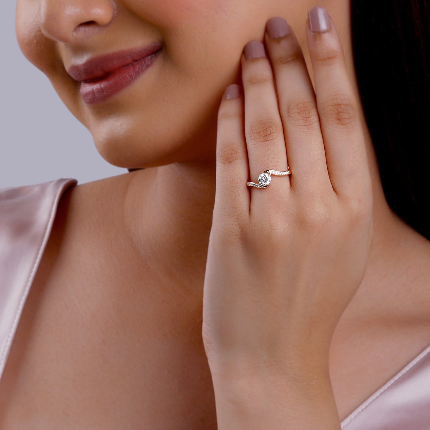 Rose Gold Stunners Solitaire Diamond Ring