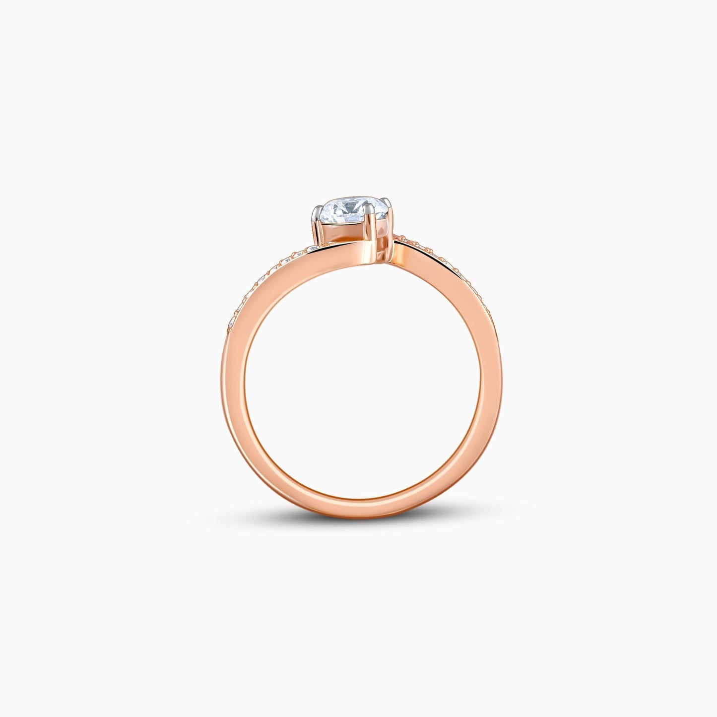 Rose Gold Stunners Solitaire Diamond Ring